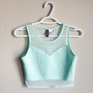 Crop Mesh Top